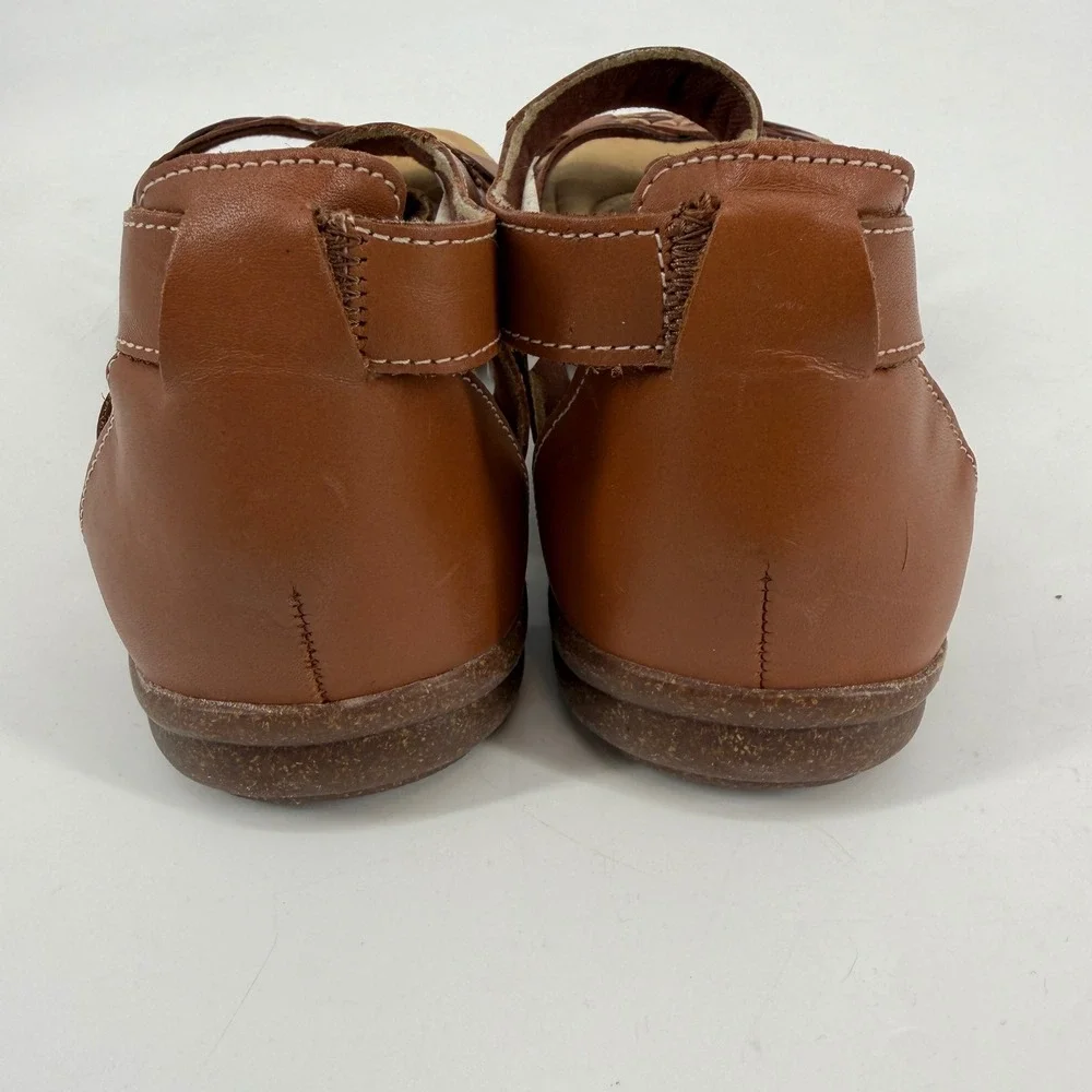 Clarks Roseville Cove Brown Leather Sandals 9.5 Ultimate Comfort Summer Casual